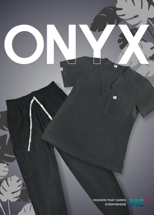 FlexMove Onyx V-Neck Tops - Comfortable Durable Material Scrub Suit for Women