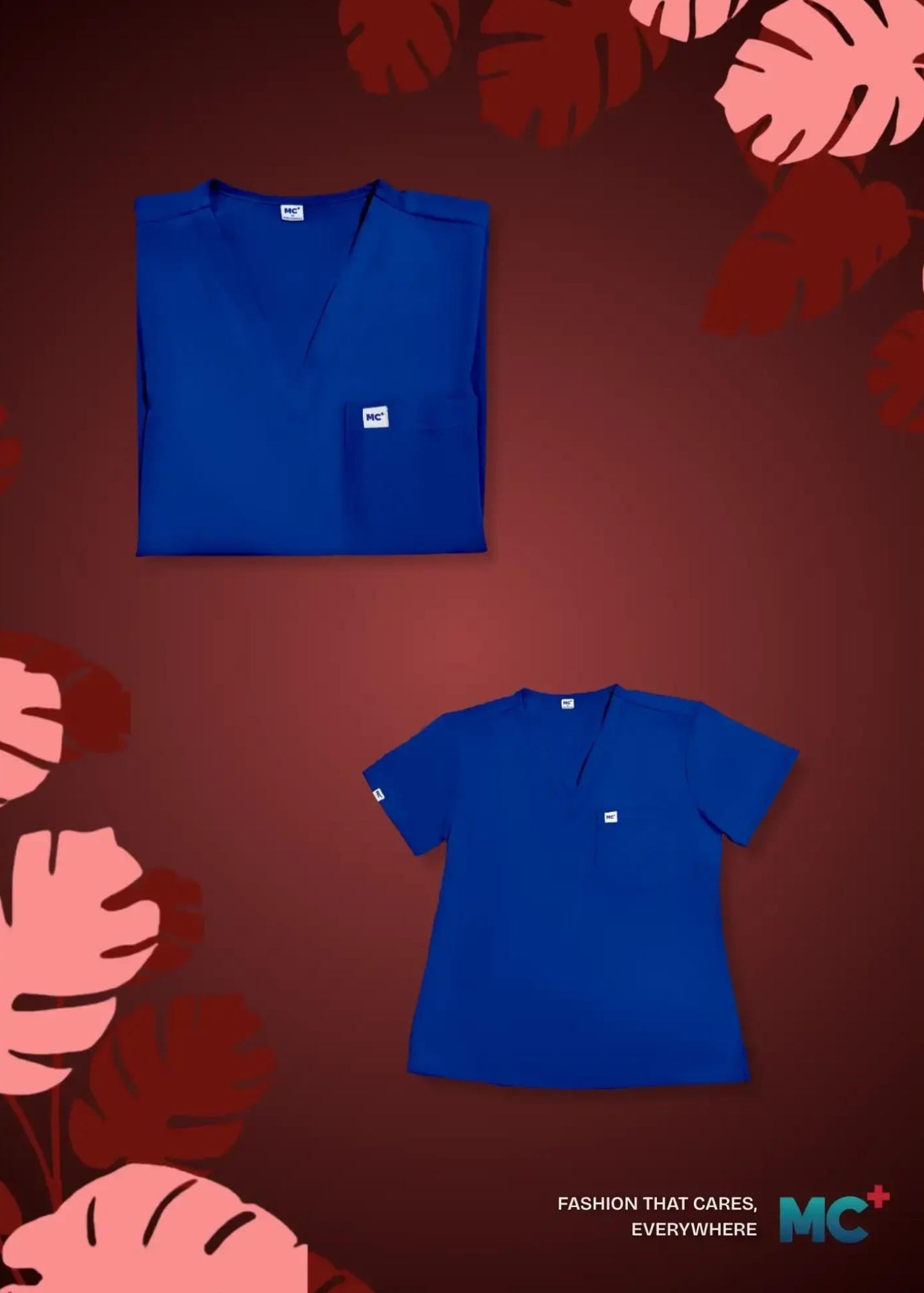 FlexMove Sapphire V-Neck Tops - Comfortable Durable Material Scrub Suit for Women