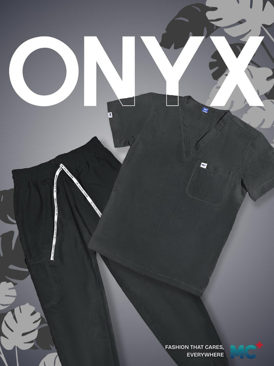 FlexMove Onyx V-Neck Tops Comfortable Durable Material Scrub Suit for Men