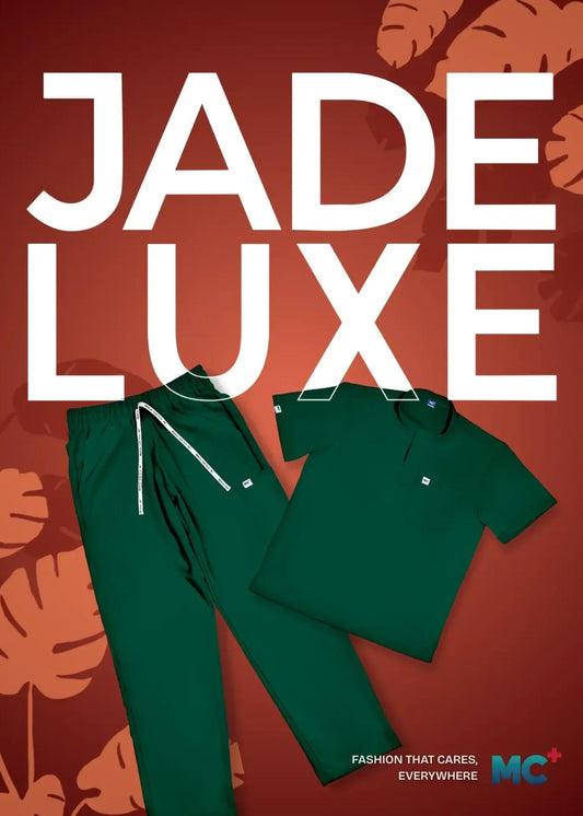 FlexMove Jade Luxe Straight Cut Bottom Comfortable Durable Material Scrub Suit for Men