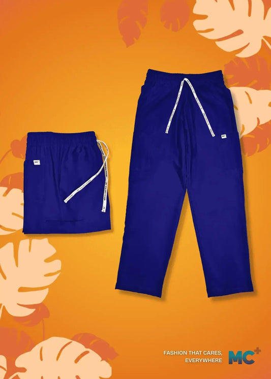 FlexMove Midnight Navy Straight Cut Bottom Comfortable Durable Material Scrub Suit for Men