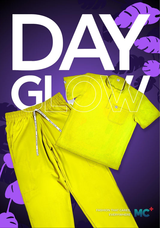 FlexMove Dayglow Mandarin Tops Comfortable Durable Material Scrub Suit for Women Ideal for Work Environments Reliability and Longevity