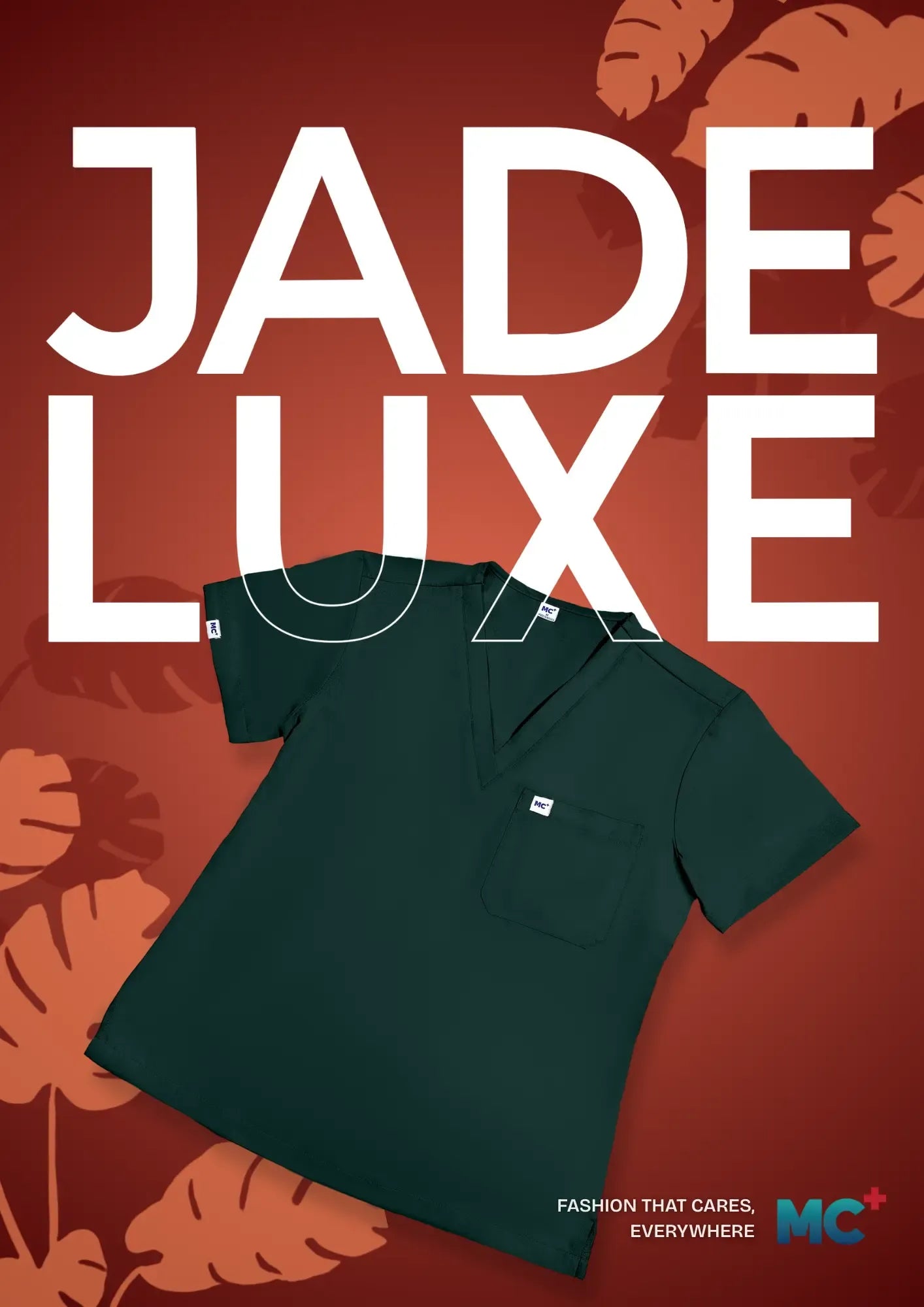 FlexMove Jade Luxe V-Neck Tops - Comfortable Durable Material Scrub Suit for Women
