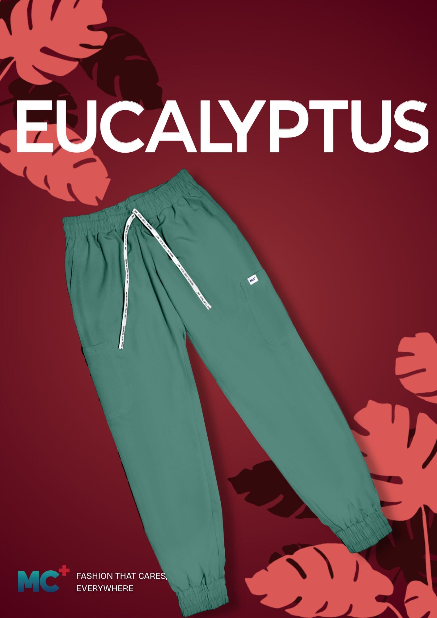 FlexMove Eucalyptus Jogger Bottom Comfortable Durable Material Scrub Suit for Women