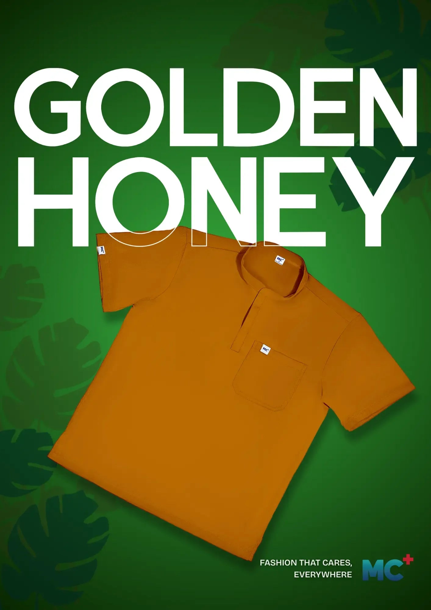 FlexMove Golden Honey Mandarin Tops Comfortable Durable Material Scrub Suit for Women Ideal for Work Environments Reliability and Longevity
