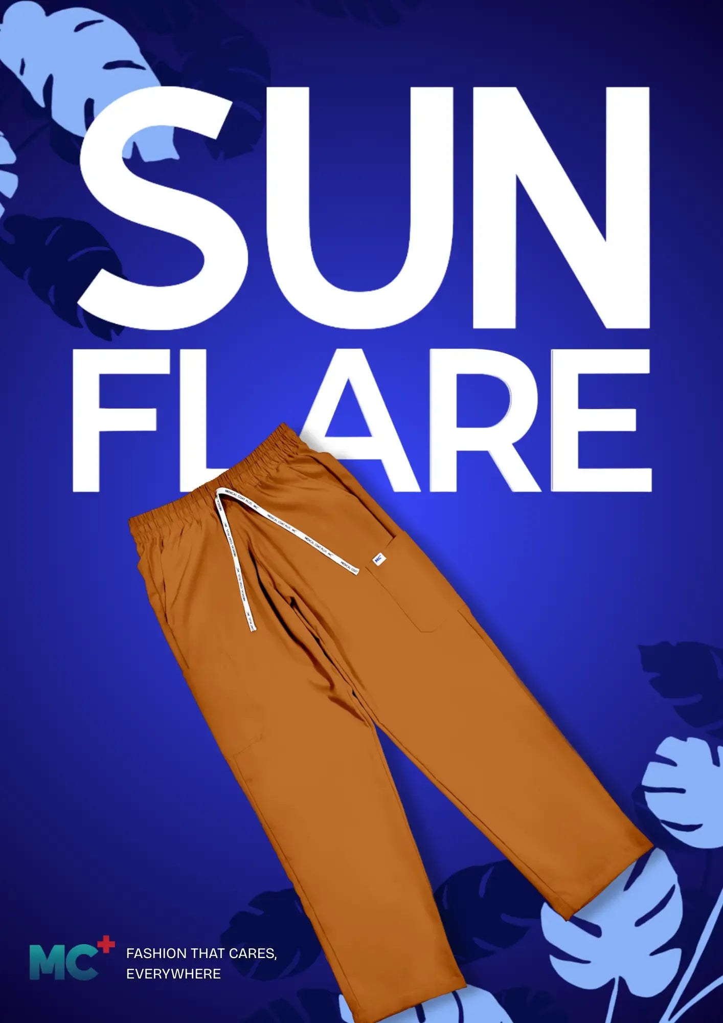 FlexMove Sunflare Straight Cut Bottom Comfortable Durable Material Scrub Suit for Women