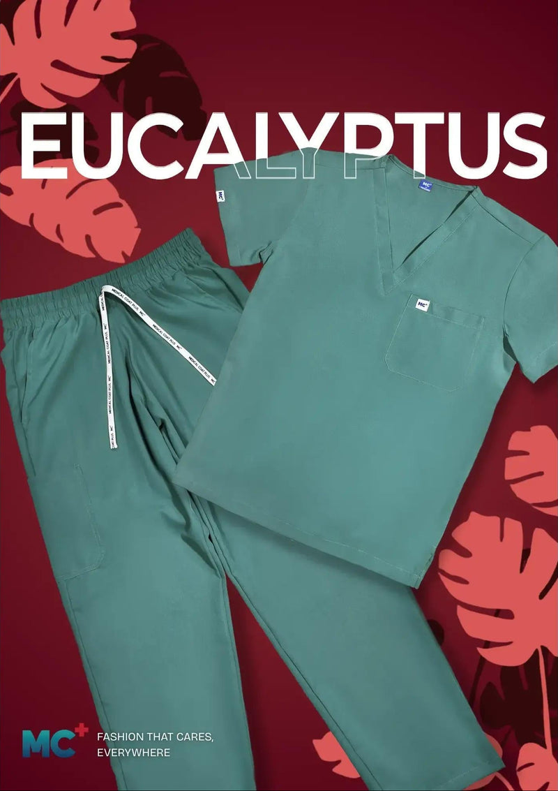 FlexMove Eucalyptus Jogger Bottom Comfortable Durable Material Scrub Suit for Women