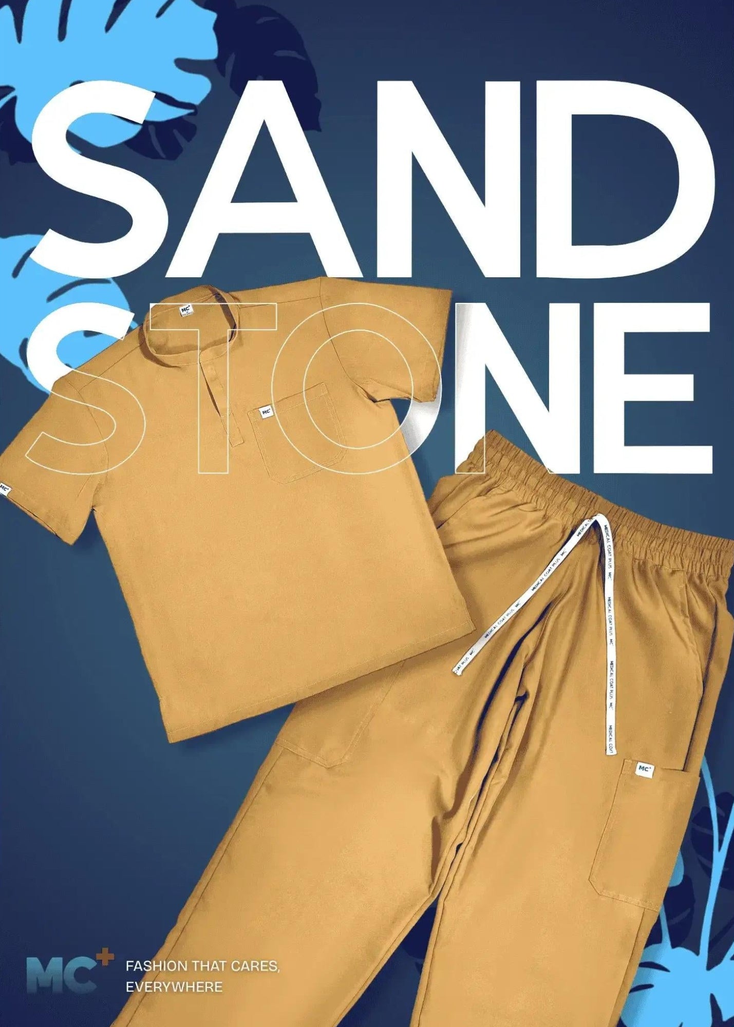 FlexMove Sandstone Mandarin Tops Comfortable Durable Material Scrub Suit for Women Ideal for Work Environments Reliability and Longevity