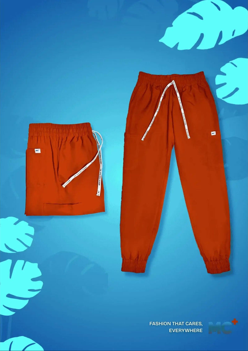 FlexMove Copper Clay Jogger Bottom Comfortable Durable Material Scrub Suit for Women