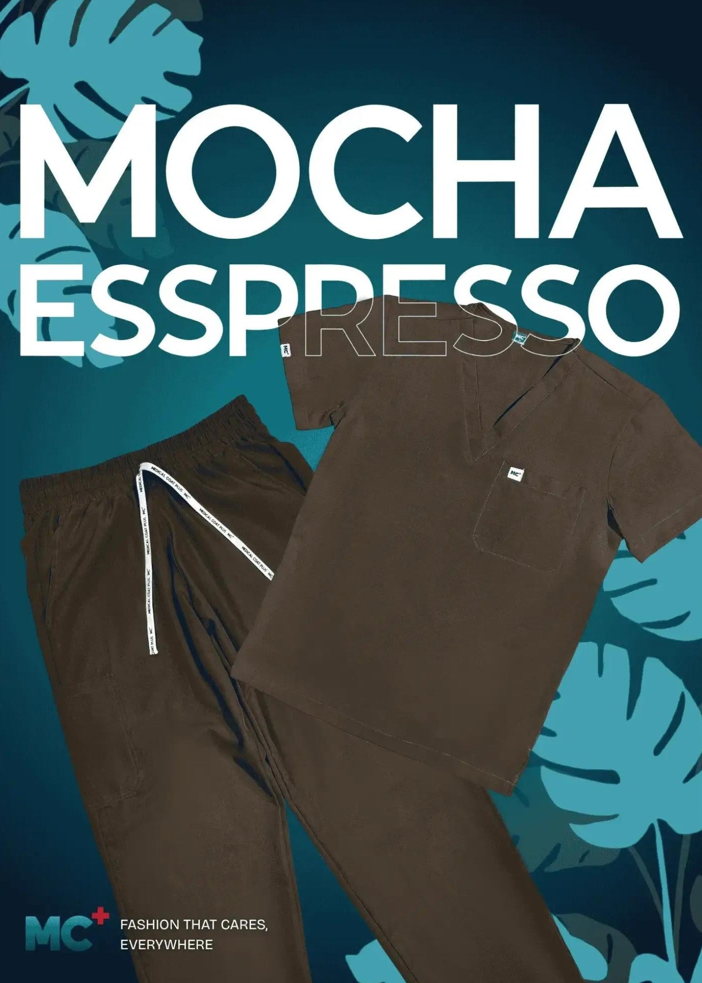 FlexMove Mocha Espresso Jogger Bottom Comfortable Durable Material Scrub Suit for Men