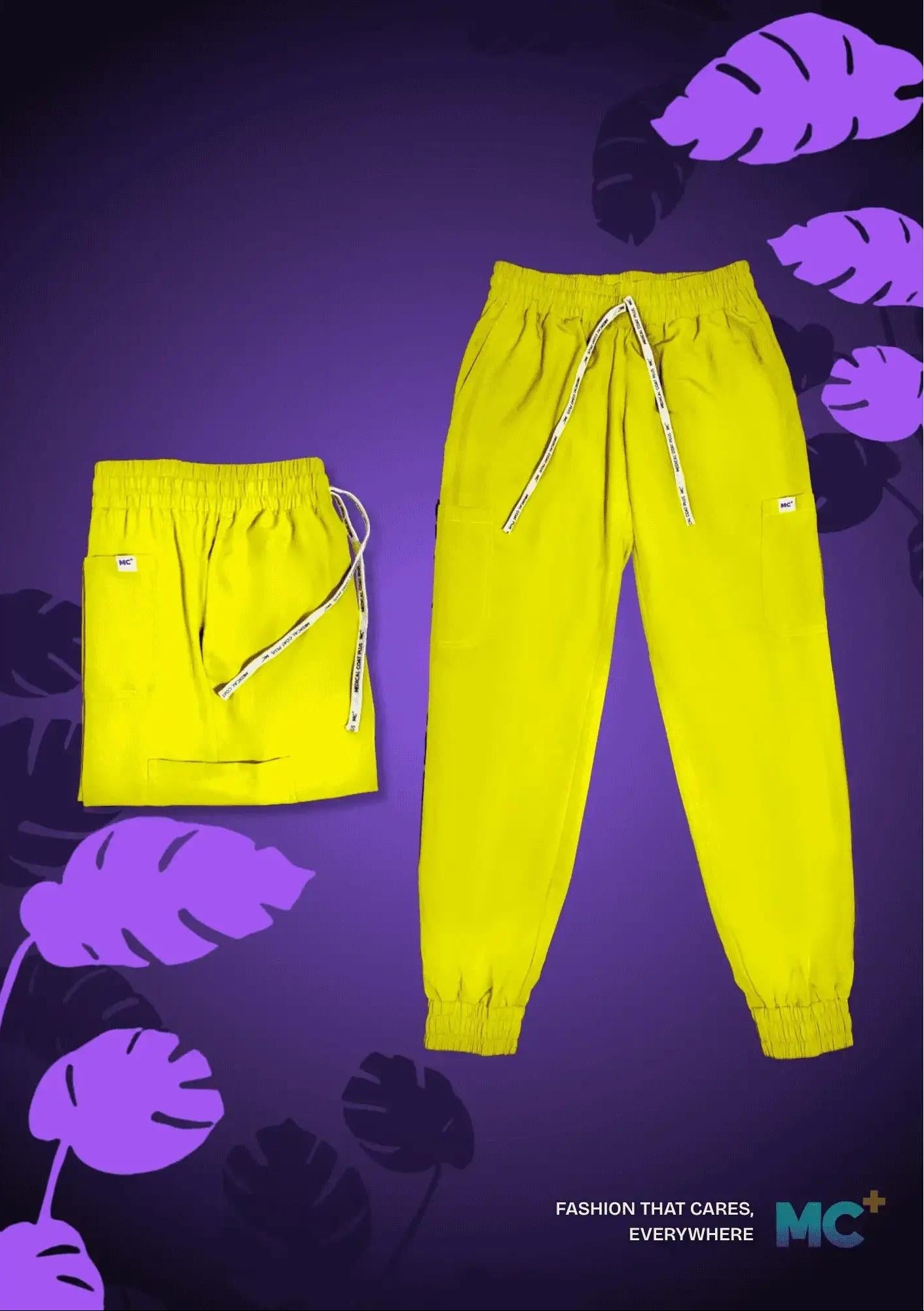 FlexMove Dayglow Jogger Bottom Comfortable Durable Material Scrub Suit for Men