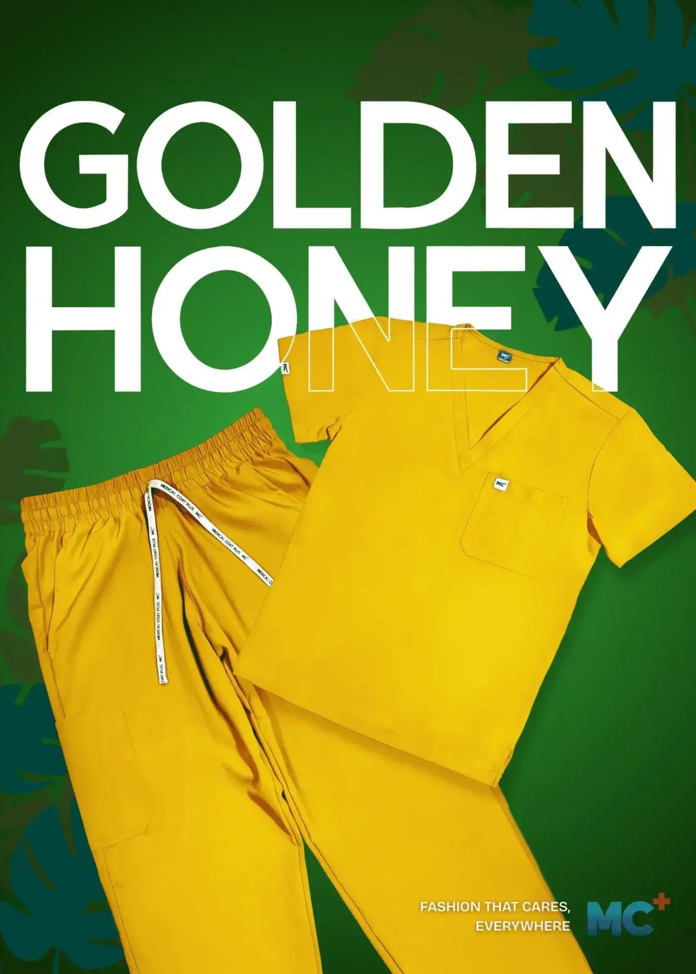 FlexMove Golden Honey Straight Cut Bottom Comfortable Durable Material Scrub Suit for Men