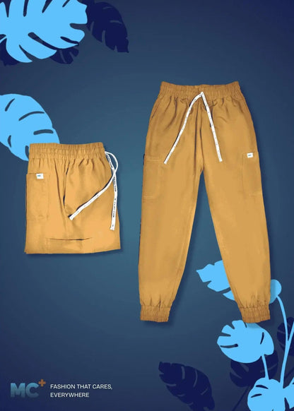 FlexMove Sandstone Jogger Bottom Comfortable Durable Material Scrub Suit for Women