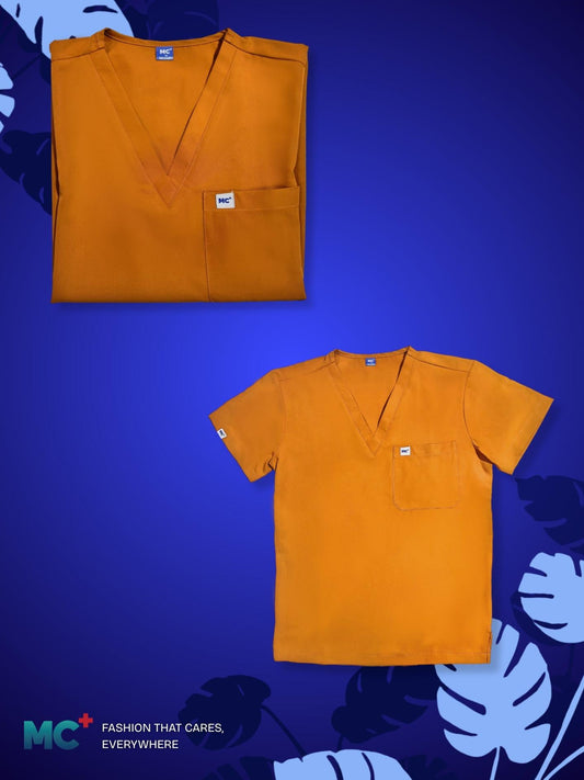 FlexMove Sunflare V-Neck Tops Comfortable Durable Material Scrub Suit for Men