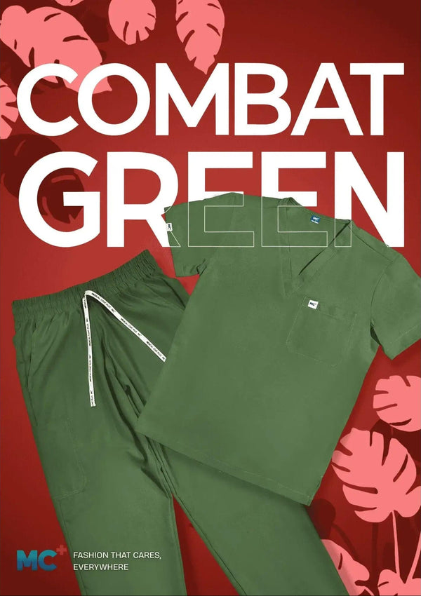 FlexMove Combat Green Jogger Bottom Comfortable Durable Material Scrub Suit for Men