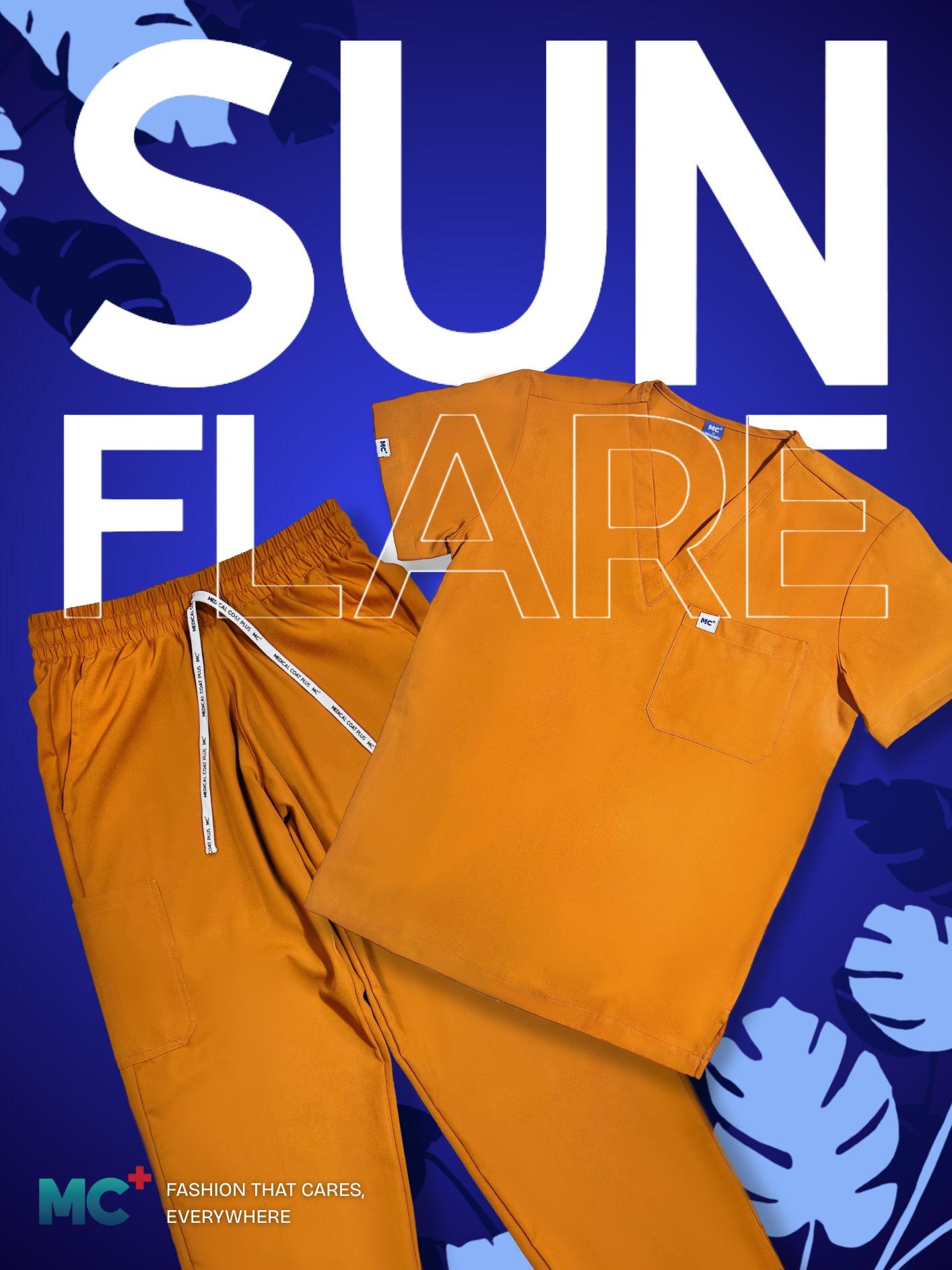 FlexMove Sunflare V-Neck Tops Comfortable Durable Material Scrub Suit for Men