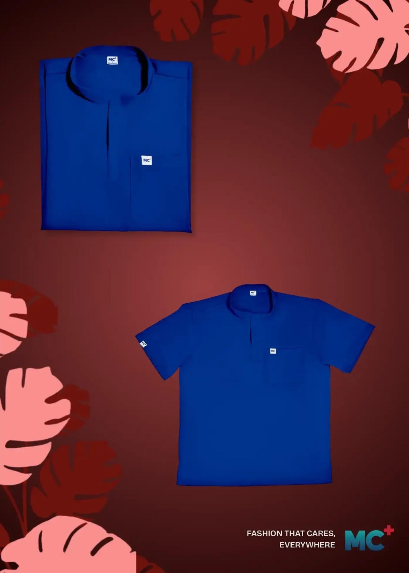 FlexMove Sapphire Mandarin Tops Comfortable Durable Material Scrub Suit for Women Ideal for Work Environments Reliability and Longevity