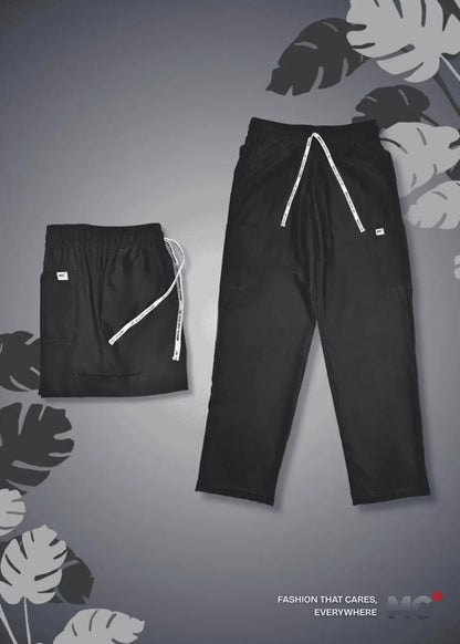 FlexMove Onyx Straight Cut Bottom Comfortable Durable Material Scrub Suit for Men