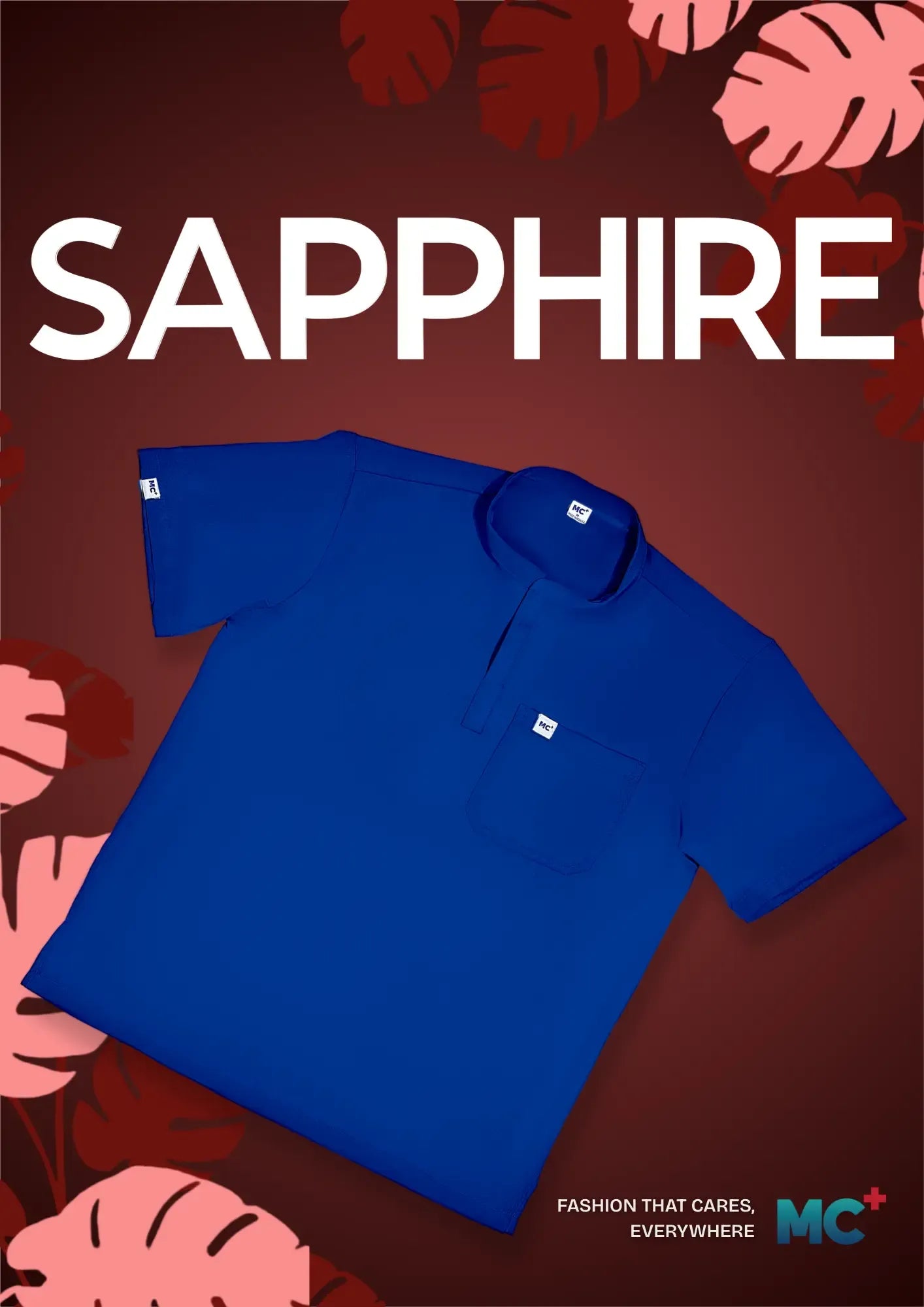 FlexMove Sapphire Mandarin Tops Comfortable Durable Material Scrub Suit for Women Ideal for Work Environments Reliability and Longevity