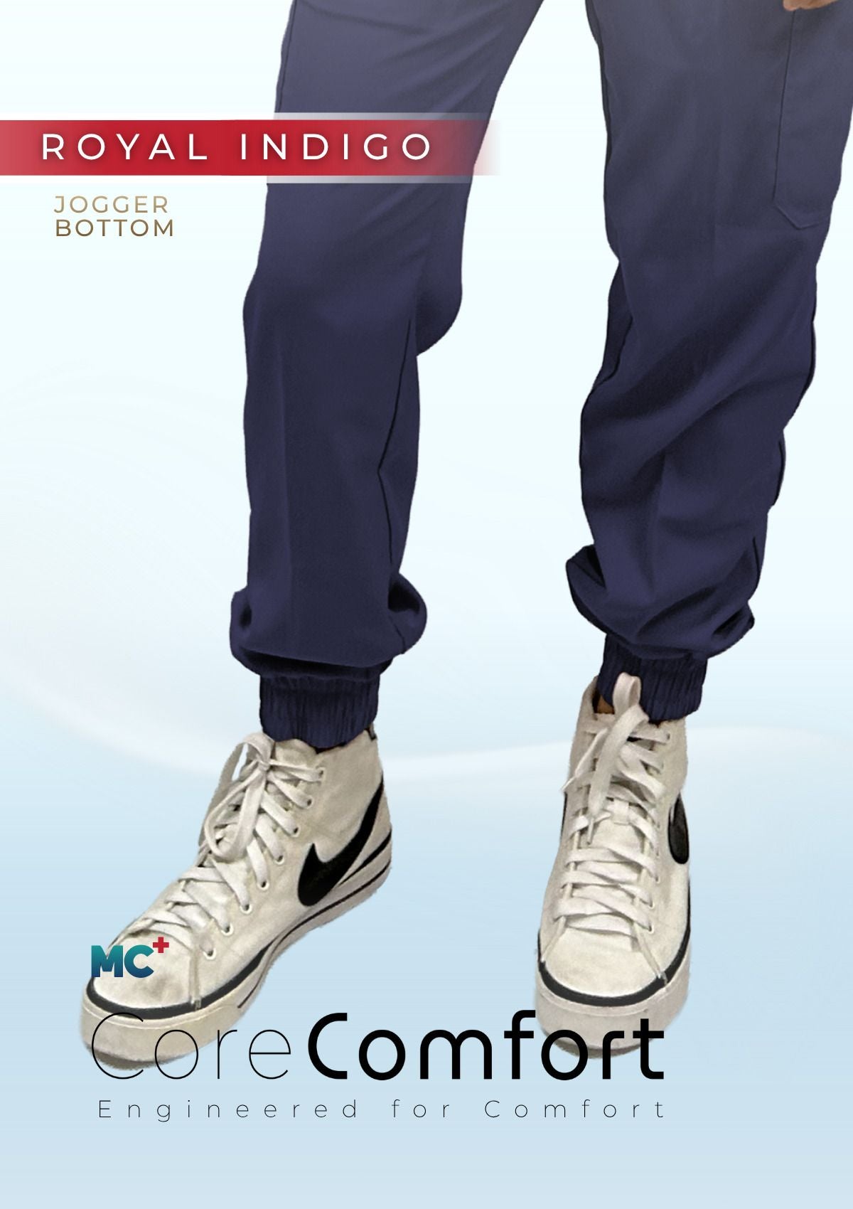 CoreComfort   Royal Indigo  Jogger  for Women Suitable for Medical Environments