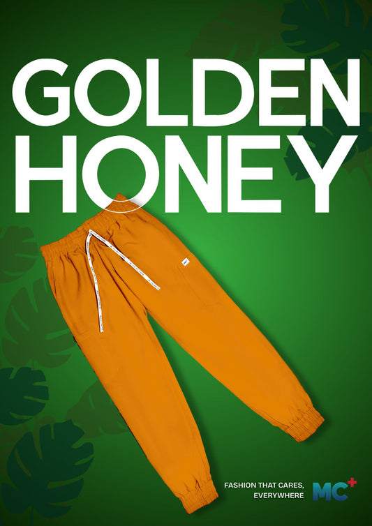 FlexMove Golden Honey Jogger Bottom Comfortable Durable Material Scrub Suit for Women
