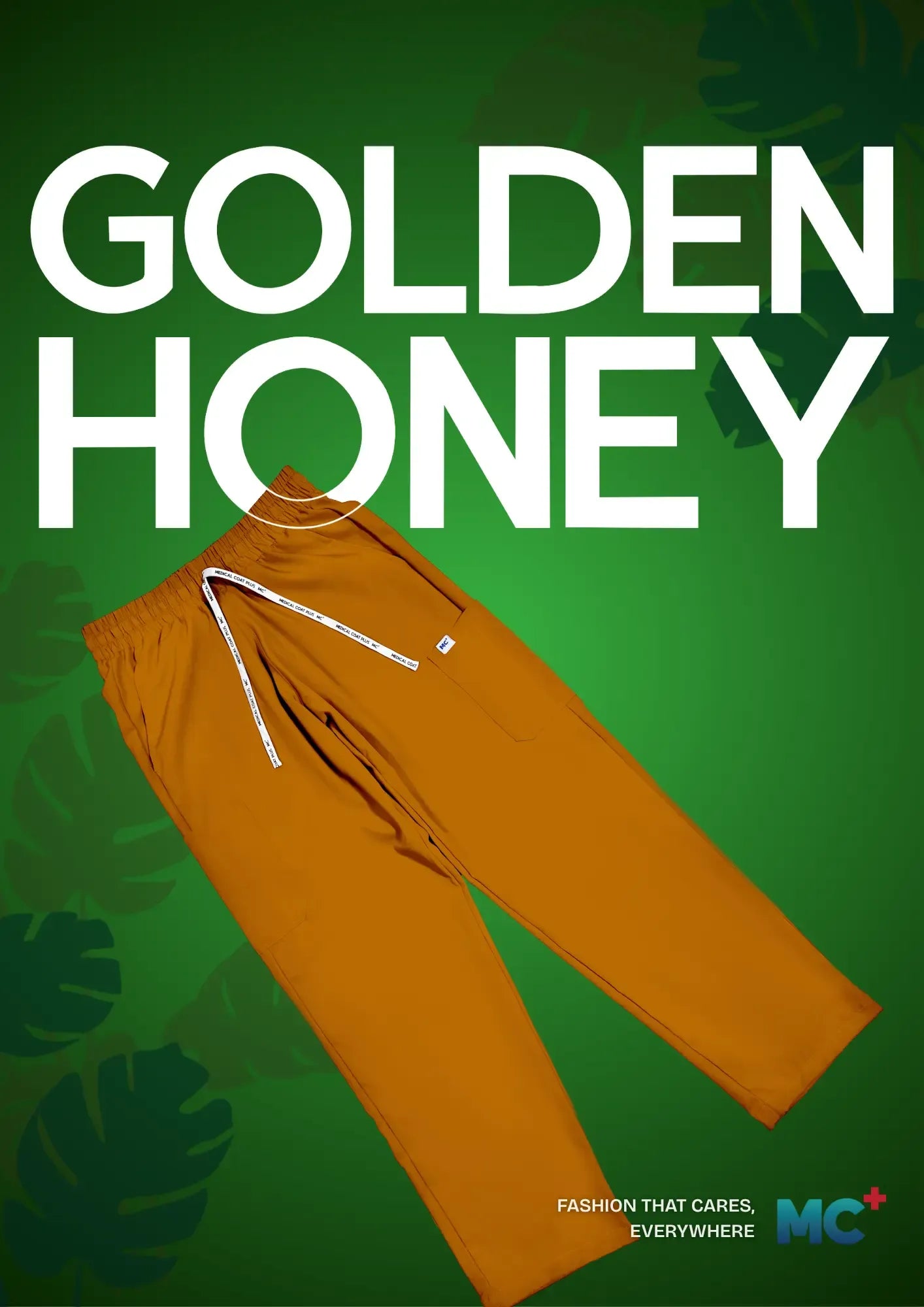 FlexMove Golden Honey Straight Cut Bottom Comfortable Durable Material Scrub Suit for Women