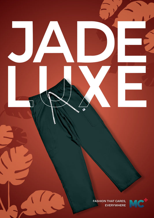 FlexMove Jade Luxe Straight Cut Bottom Comfortable Durable Material Scrub Suit for Men