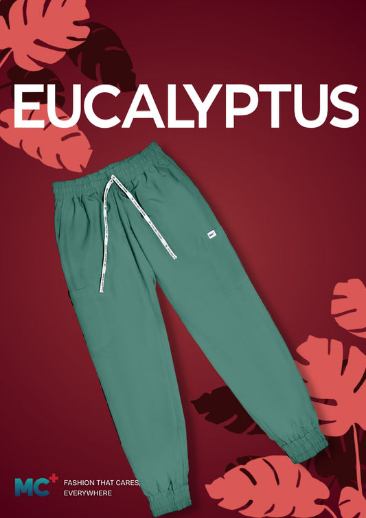 FlexMove Eucalyptus Jogger Bottom Comfortable Durable Material Scrub Suit for Women