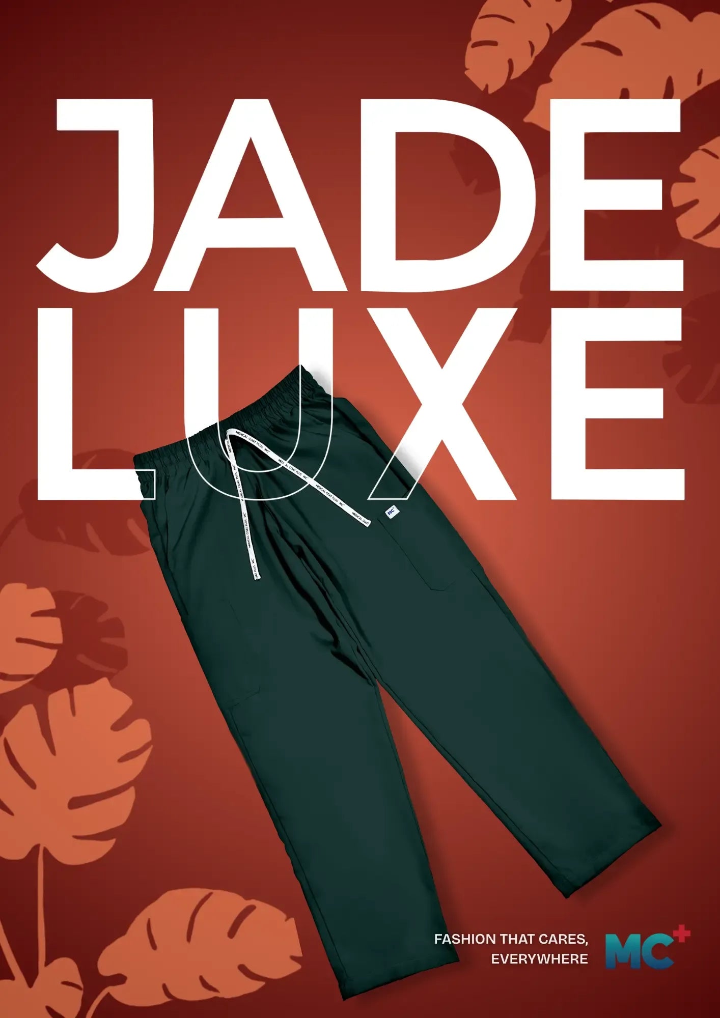 FlexMove Jade Luxe Straight Cut Bottom Comfortable Durable Material Scrub Suit for Women