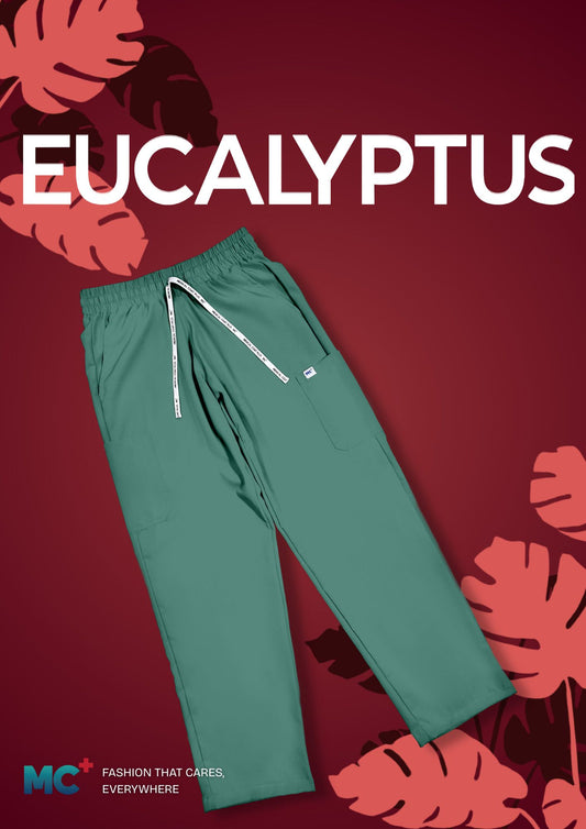 FlexMove Eucalyptus Straight Cut Bottom Comfortable Durable Material Scrub Suit for Women