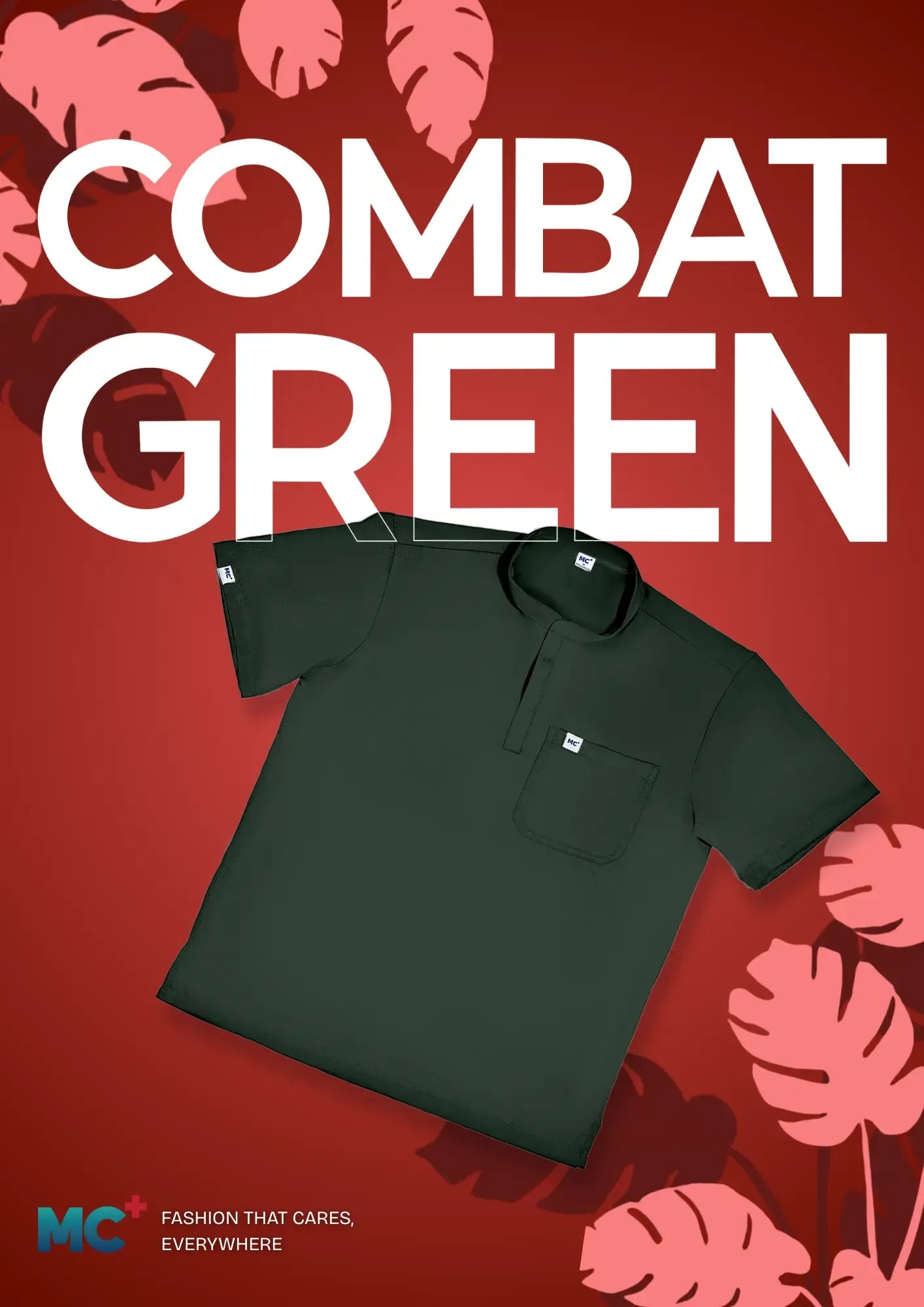 FlexMove Combat Green Mandarin Tops Comfortable Durable Material Scrub Suit for Women Ideal for Work Environments Reliability and Longevity