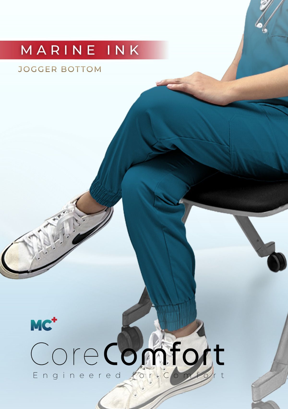 CoreComfort   Marine Ink  Jogger  for Women Suitable for Medical Environments