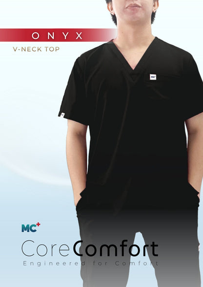 CoreComfort   Onyx  V-Neck  for Men Suitable for Medical Environments
