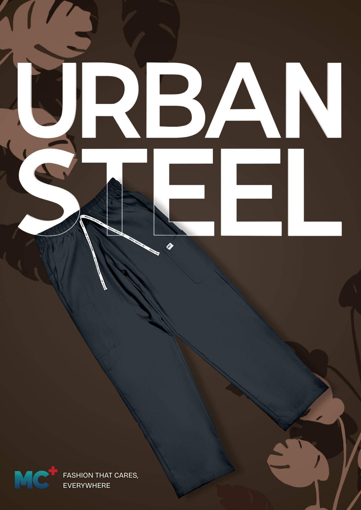 FlexMove Urban Steel Straight Cut Bottom Comfortable Durable Material Scrub Suit for Men