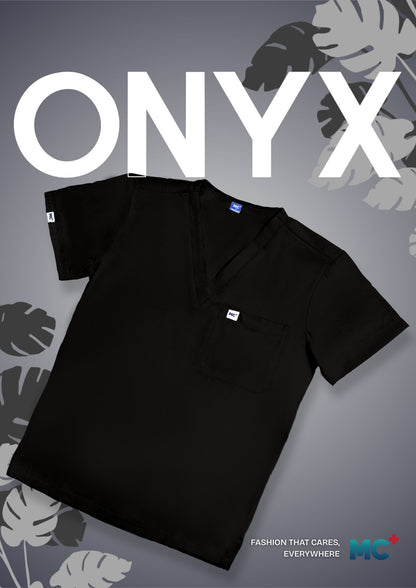 FlexMove Onyx V-Neck Tops Comfortable Durable Material Scrub Suit for Men