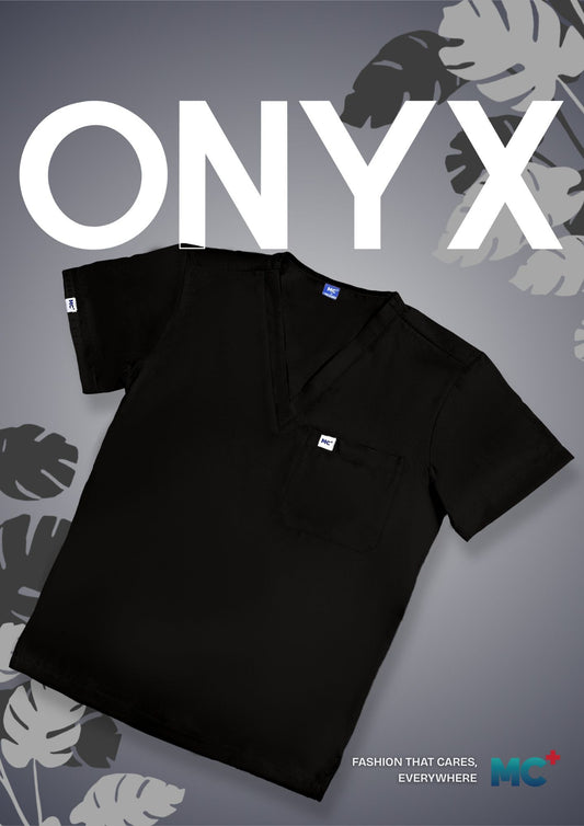 FlexMove Onyx V-Neck Tops Comfortable Durable Material Scrub Suit for Men