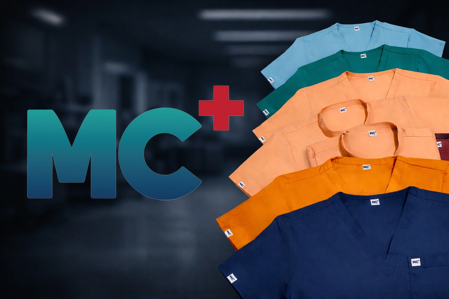 Simple scrub silhouette in a clinical setting